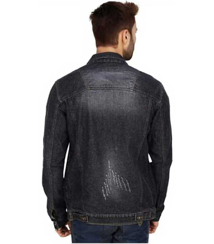 Arbia Funki Full Sleeve Solid Men Denim Casual Jacket 